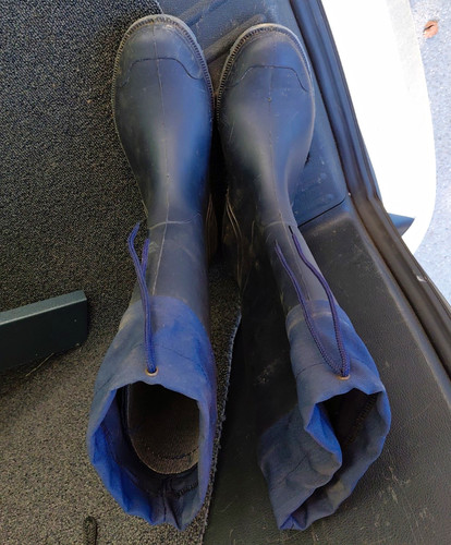 Aigle damen gummistiefel blau - aigle,